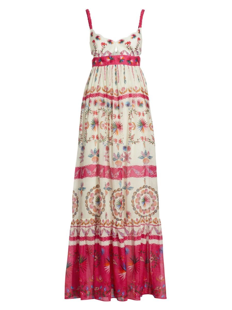 Naki Printed Linen Maxi Dress | Saks Fifth Avenue