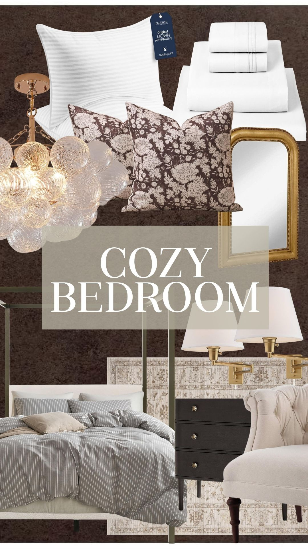 Make sleep and rest relaxing with cozy elements! 

bedding, frame, headboard, nightstand, chair, lighting, primary bedroom, pillows, duvet 

 #LTKHome