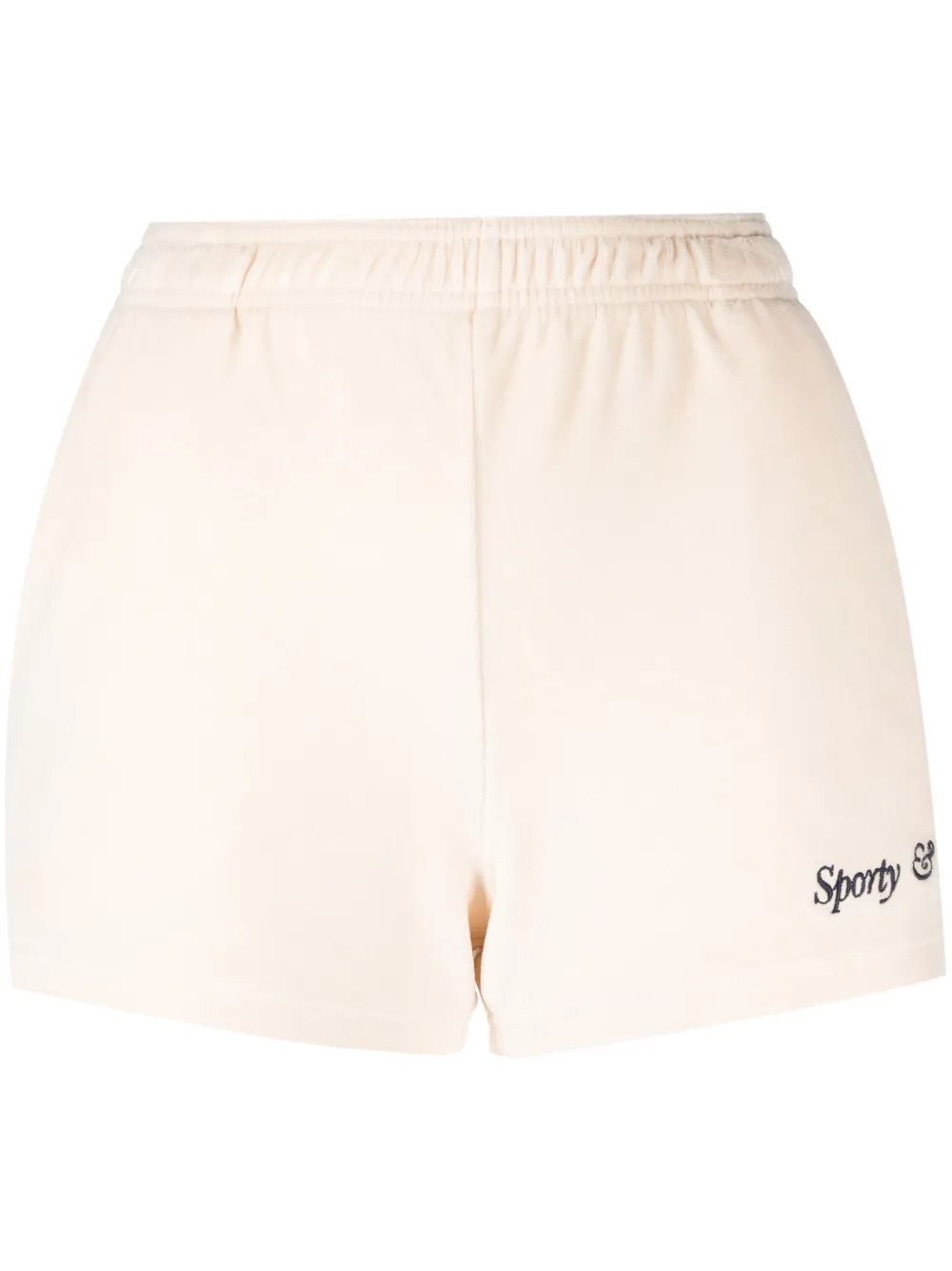 Sporty & Rich logo-print Cotton Shorts  - Farfetch | Farfetch Global