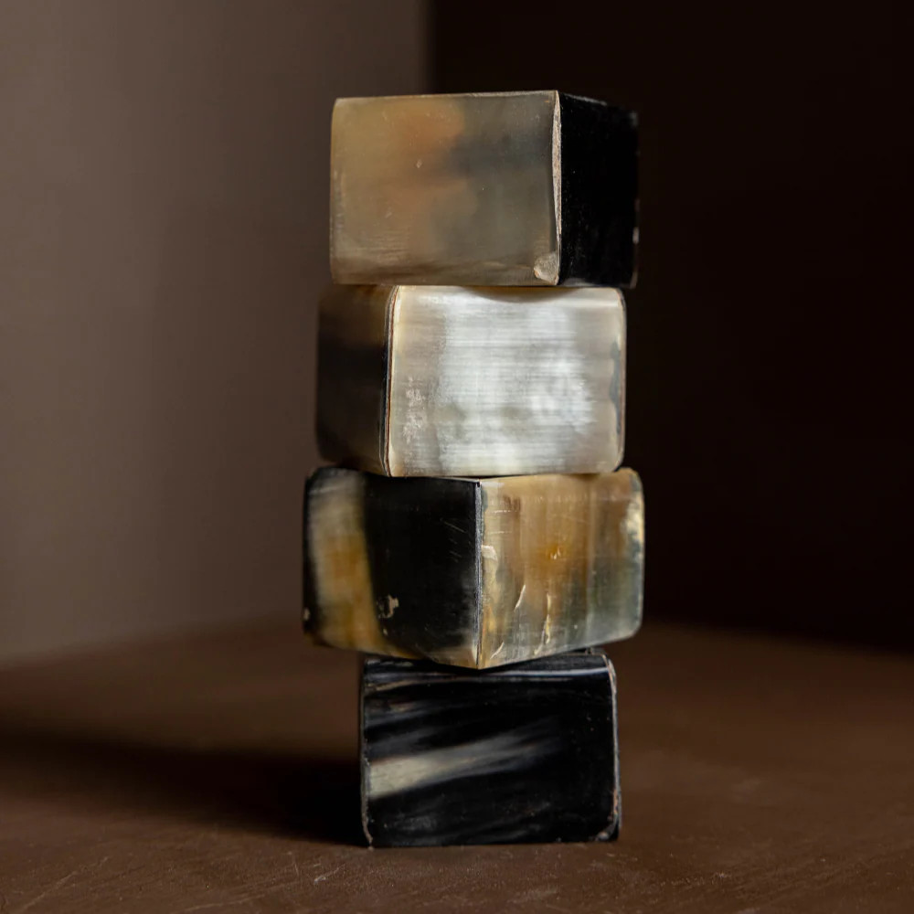 Horn Square Napkin Ring (4pc) | Luxe B Co