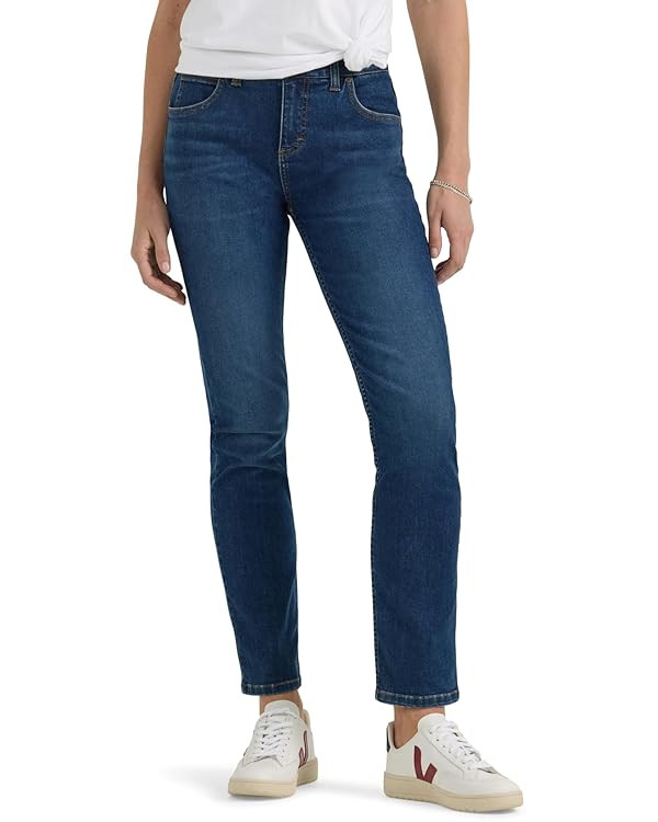 Lee Women's Ultra Lux Comfort with Flex Motion Slim Straight Jean with Ever Fit | Amazon (US)