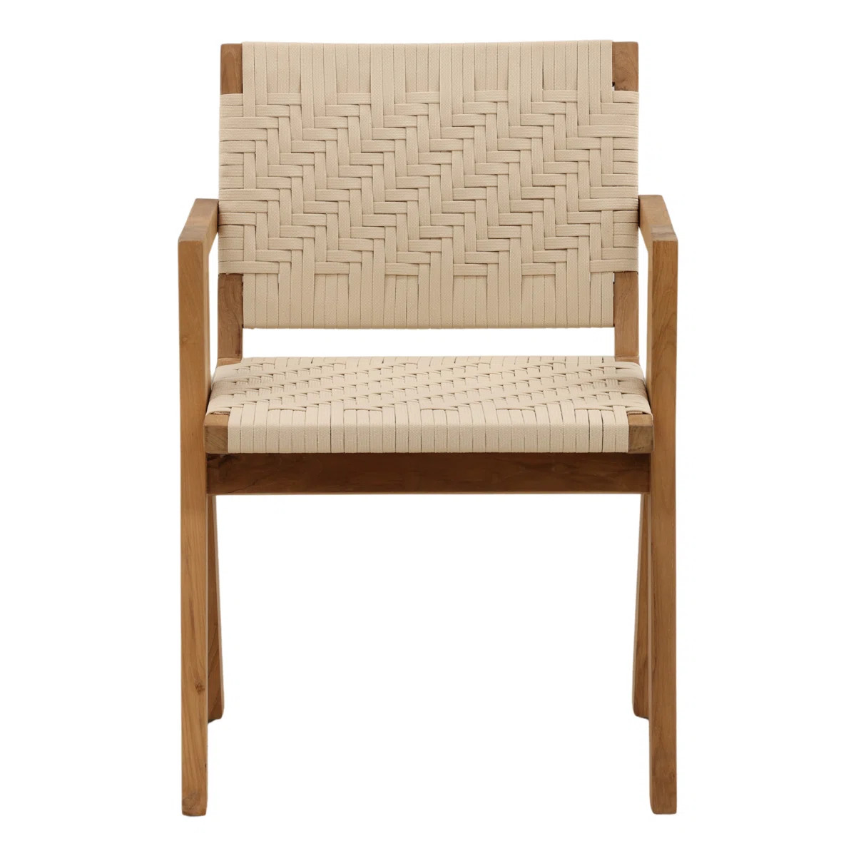 Mesa Outdoor Dining Chair Cream | Wayfair North America