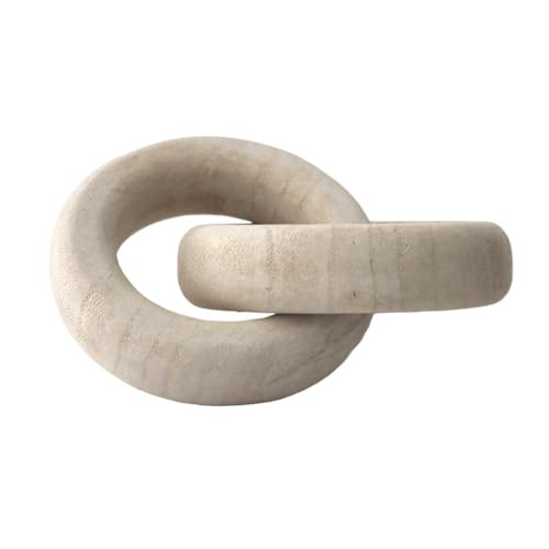 AVAKIAN & CO Handcrafted Wood Decorative Knot Sculpture | Artisan Chain Link Decor Accent for Hom... | Amazon (US)