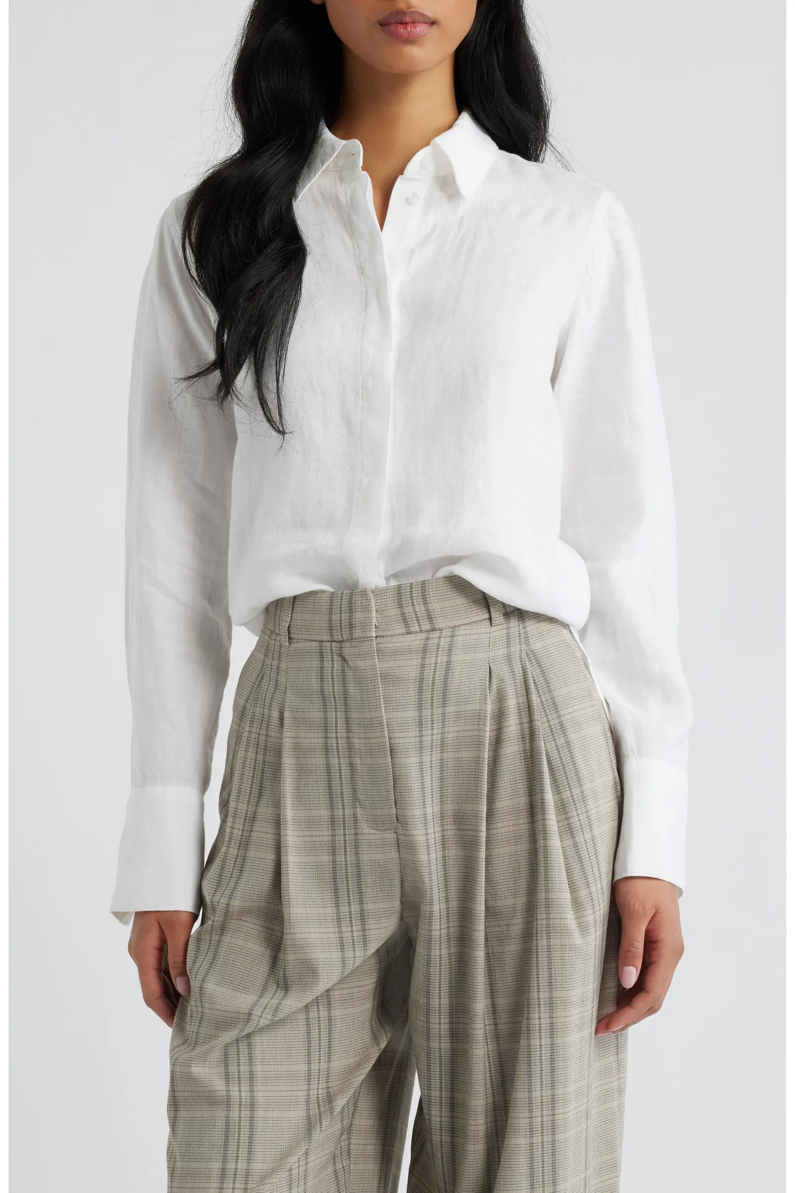 Samara Linen Button-Up Shirt (Women) | Nordstrom | Nordstrom