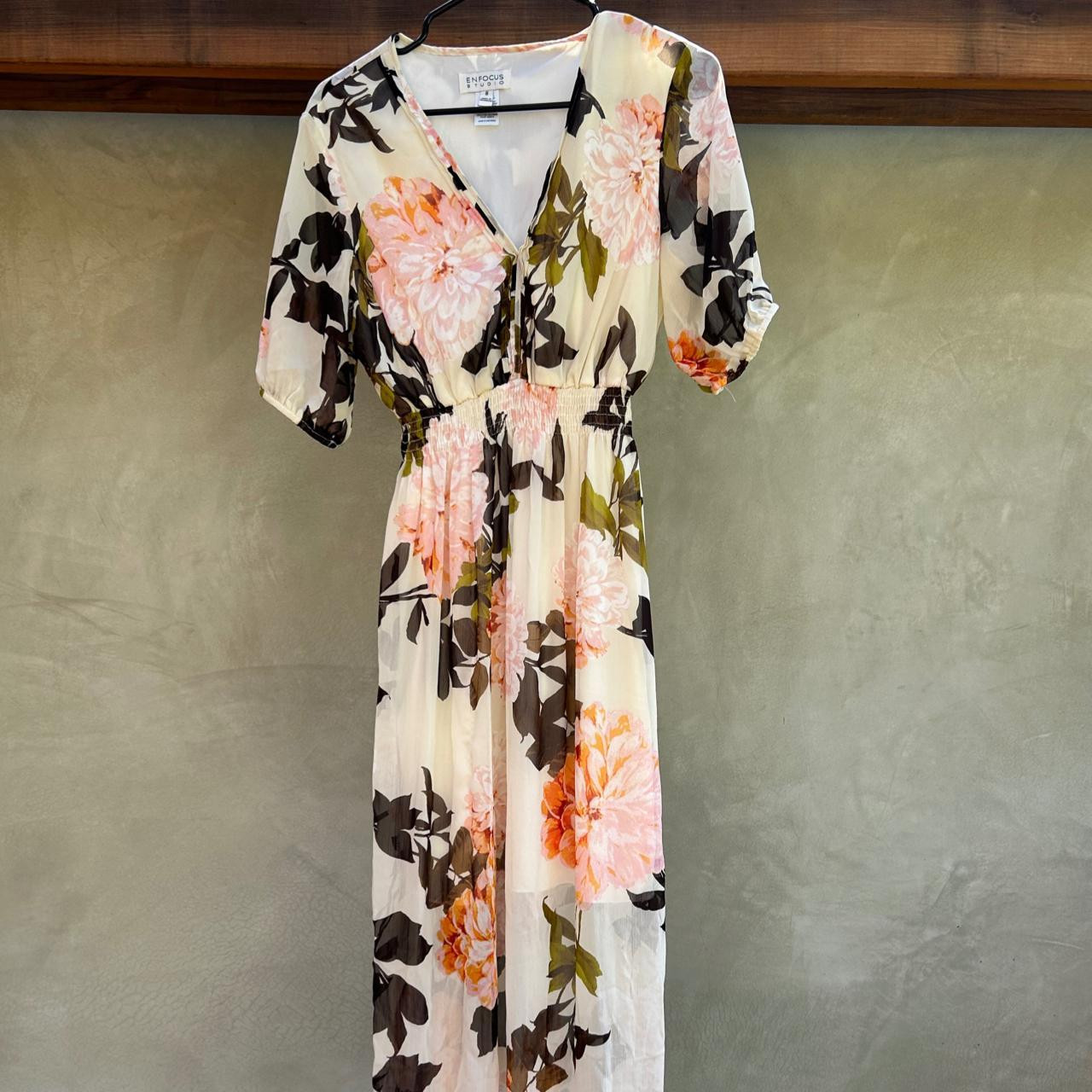 Enforcus Studio white floral maxi dress. Inner... | Depop | Depop US