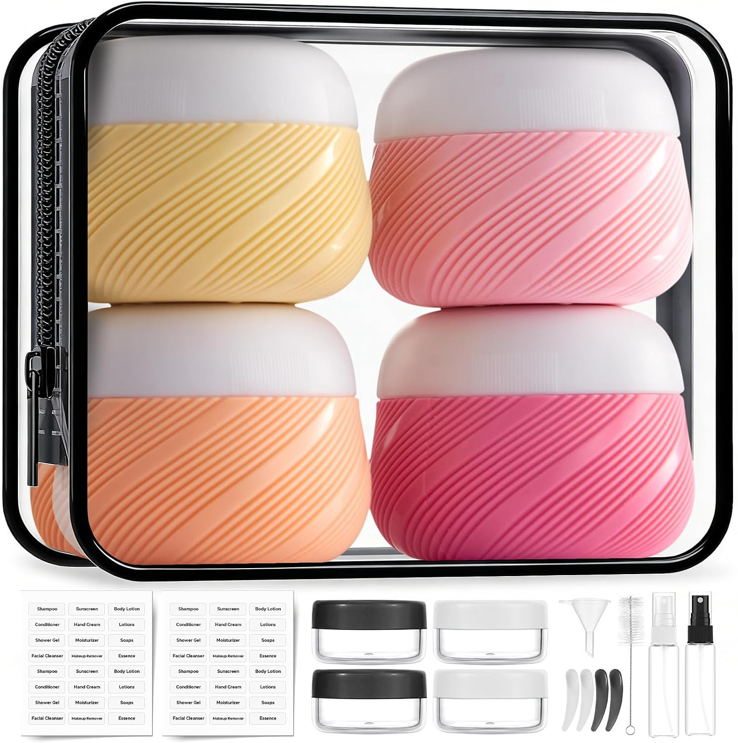 LitBear 19 Pack Travel Size Containers for Toiletries, TSA Approved | Amazon (US)