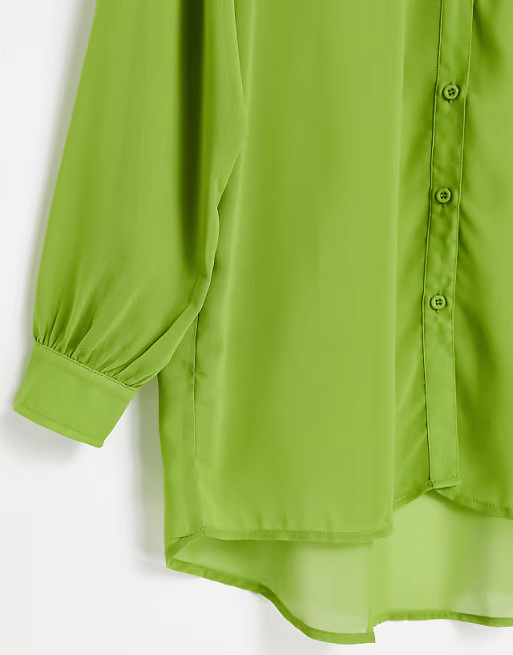 Public Desire beach shirt in olive | ASOS (Global)