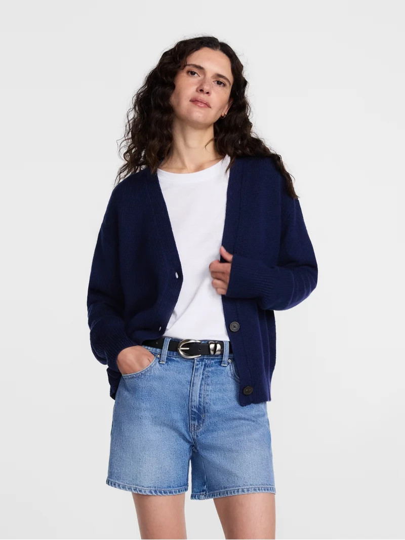 Scenario Women's Button Front Lightweight Cardigan, Sizes XS-XXXL | Walmart (US)