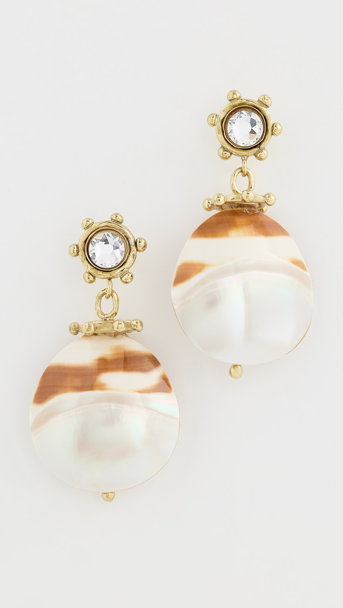 Embellished Shell Drop Earrings | Shopbop