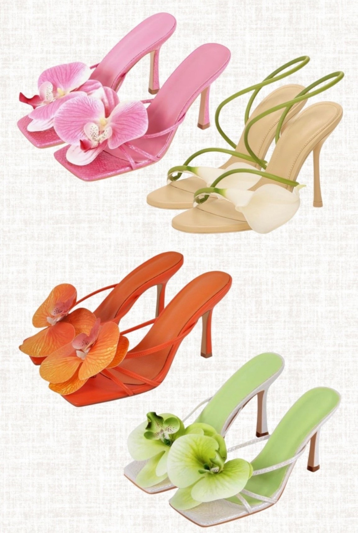 statement heels for summer events

floral heels, colorful statement shoes, wedding guest heels, vacation shoes, trendy summer sandals, feminine fashion finds, amazon shoe finds

#LTKootd #LTKgrwm #LTKWedding