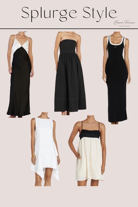 Splurge worthy black and white dresses for spring and summer! Perfect for special occasions!

#LTKWedding #LTKFindsUnder100 #LTKStyleTip