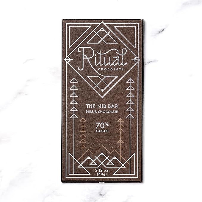 Ritual Dark Chocolate Bar, The Nib Bar 75% Cacao, Notes of Dried Fruit, Berries & Nuts, 2.12 oz | Amazon (US)
