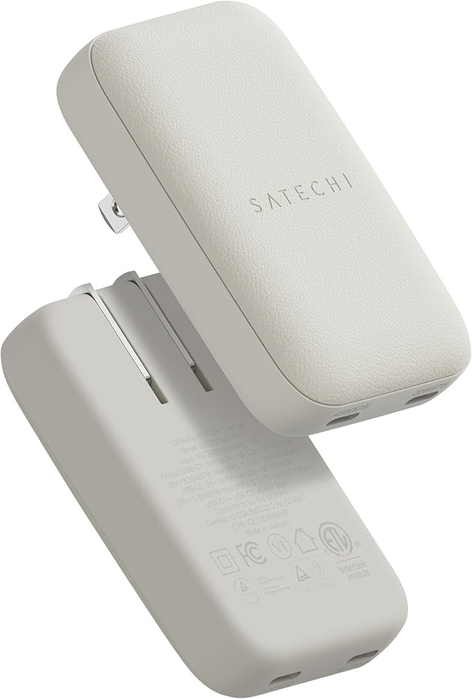Satechi OntheGo 67W Wall Charger, GaN USB-C Travel Charger (PD 3.0+PPS), 2 USB-C, 67W(1)/45W+20W(... | Amazon (US)