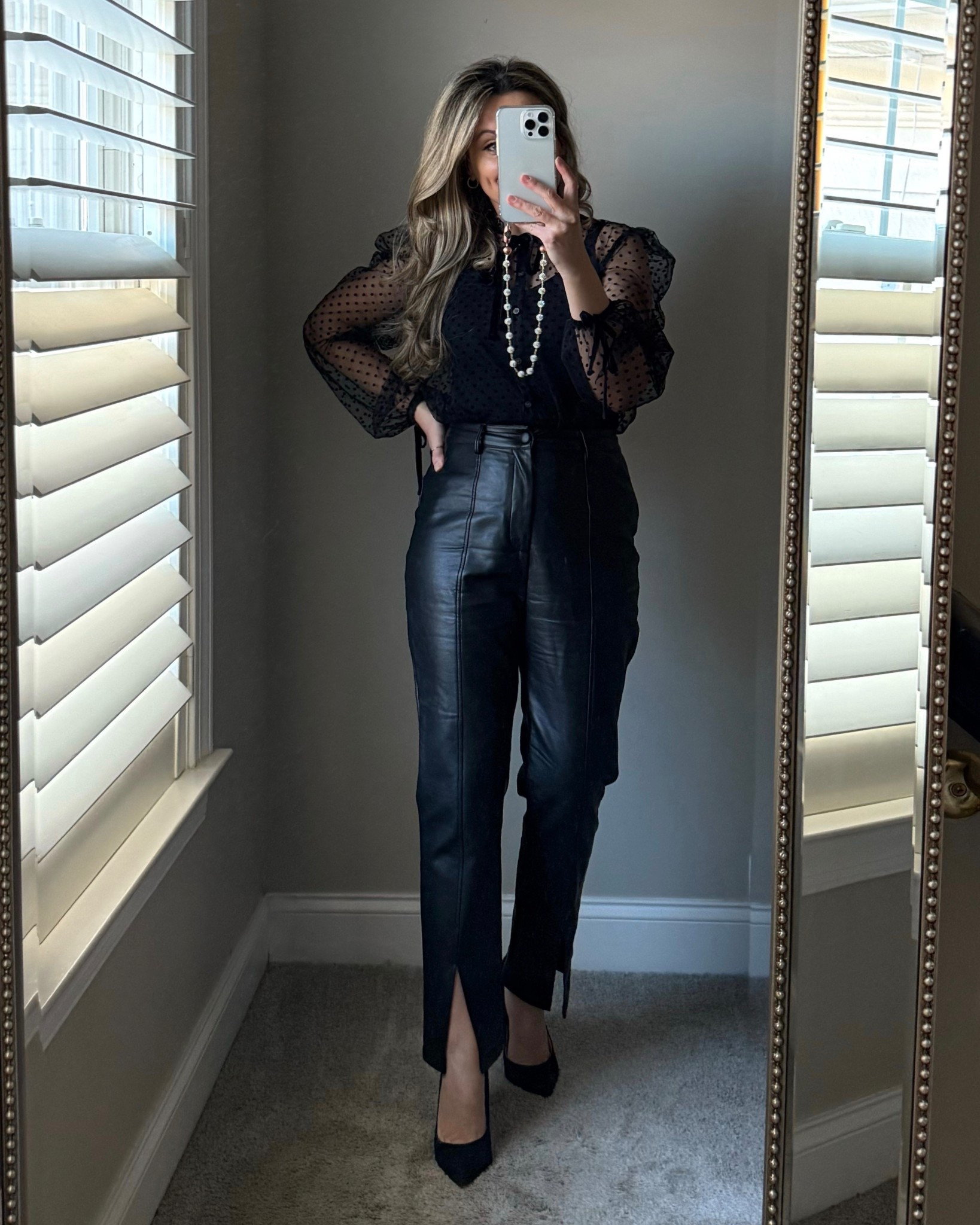 Cutest sheer black dotted top 50% off plus free shipping  

#LTKootd #LTKHoliday #LTKCyberWeek