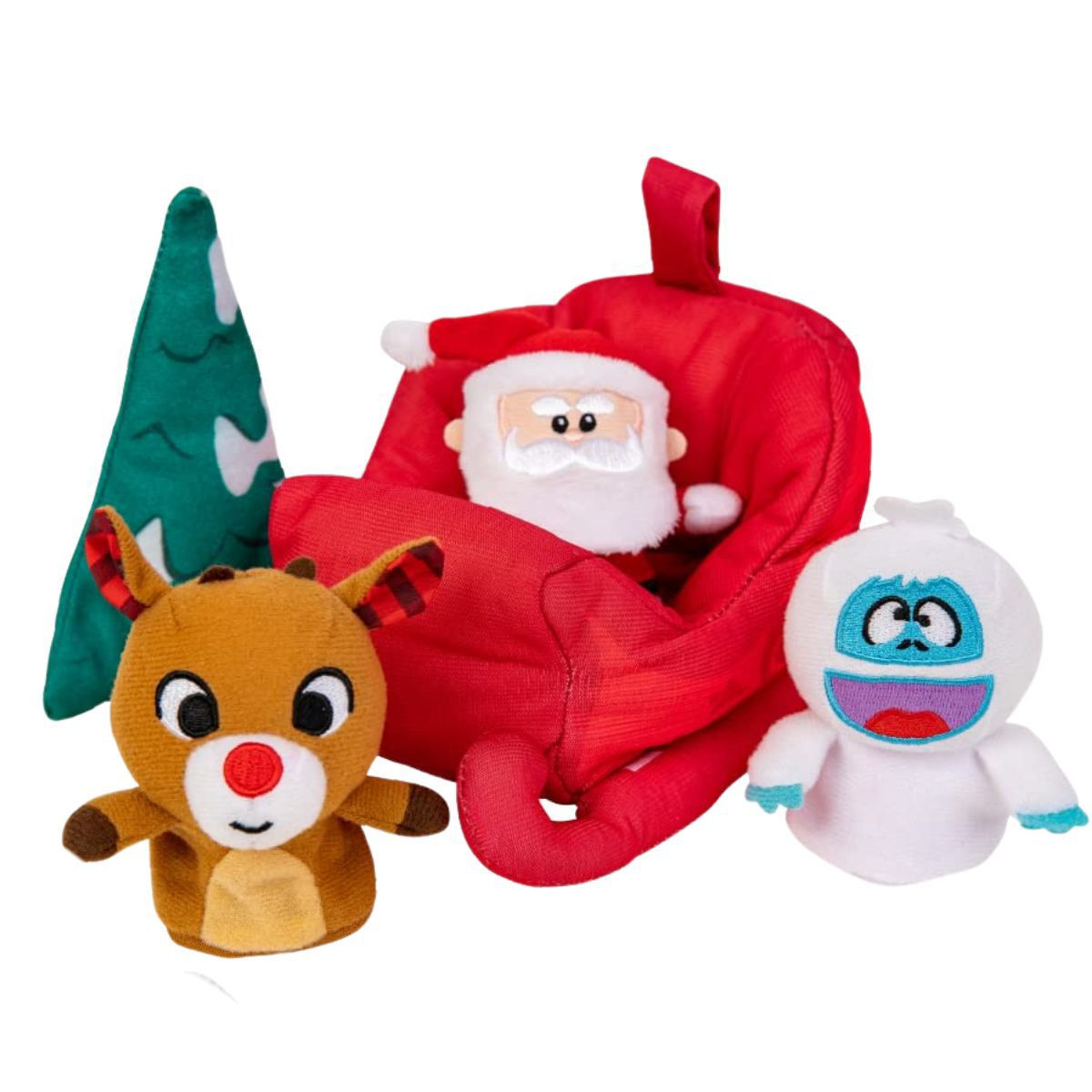 Rudolph The Red-Nosed Reindeer 5 Piece Finger Puppet Plush Playset Toy | Target