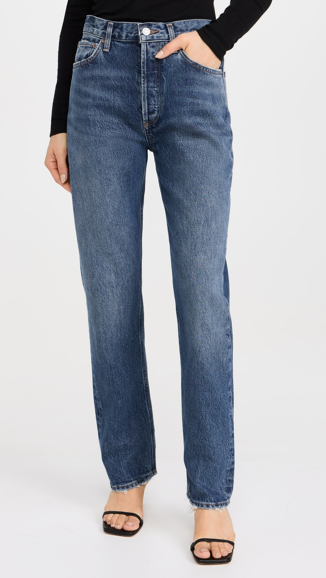 90s Pinch Waist: High Rise Straight Jeans | Shopbop