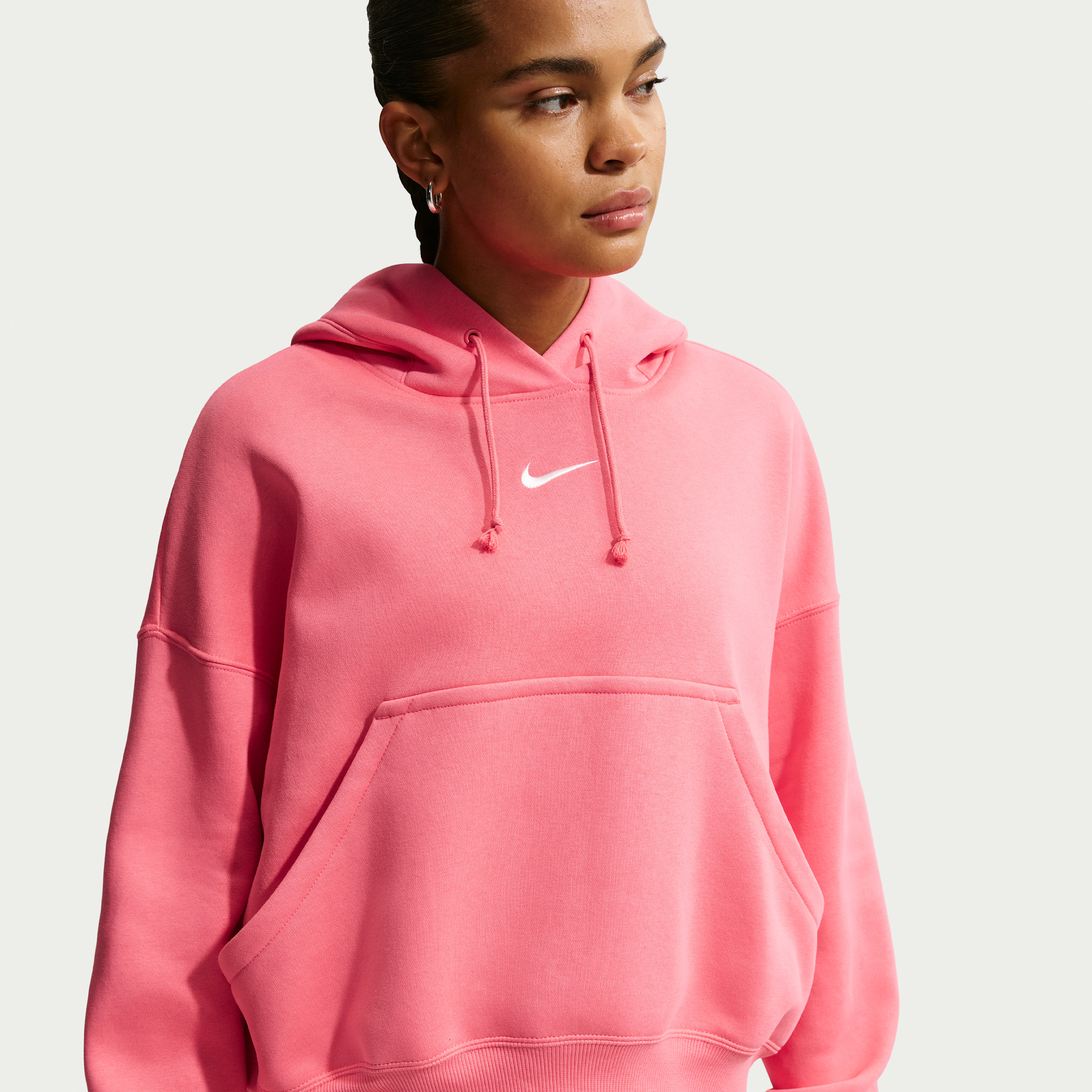 Women's Nike Sportswear Phoenix Fleece Over-Oversized Pullover Hoodie in Pink | DQ5858-897 | Nike (US)