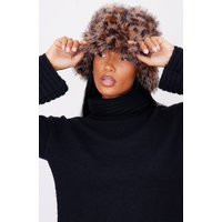 Leopard Faux Fur Bucket Hat | PrettyLittleThing US