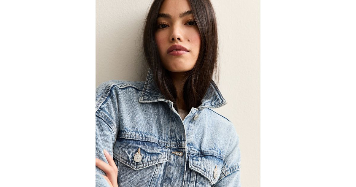 Blue Oversized Denim Jacket | New Look | New Look (UK)