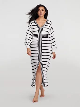 Laela Striped Knit Dress - Gabrielle Union x FTF - Fashion To Figure | Fashion To Figure