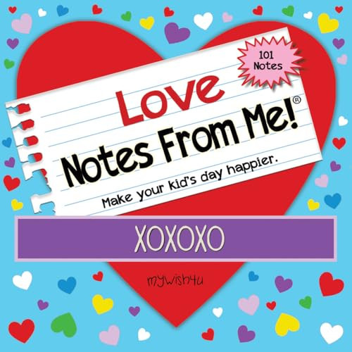 Notes From Me! Love 101 Tear-Off Lunch Box Love Notes for Kids, Motivational, Thinking of You, Back to School Essentials, Summer Camp Notes, Ages 8+ | Amazon (US)