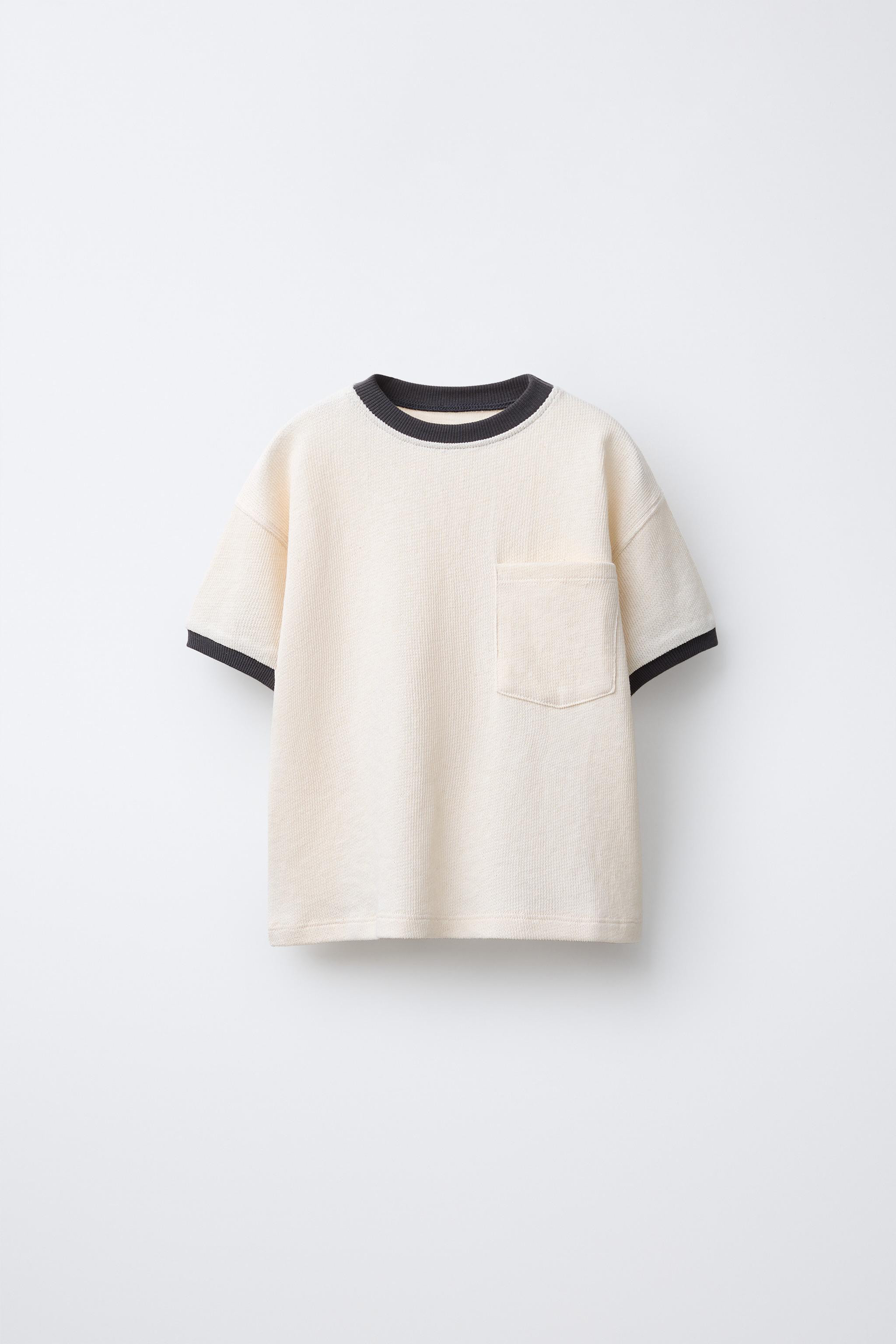 RIBBED POCKET T-SHIRT | Zara US