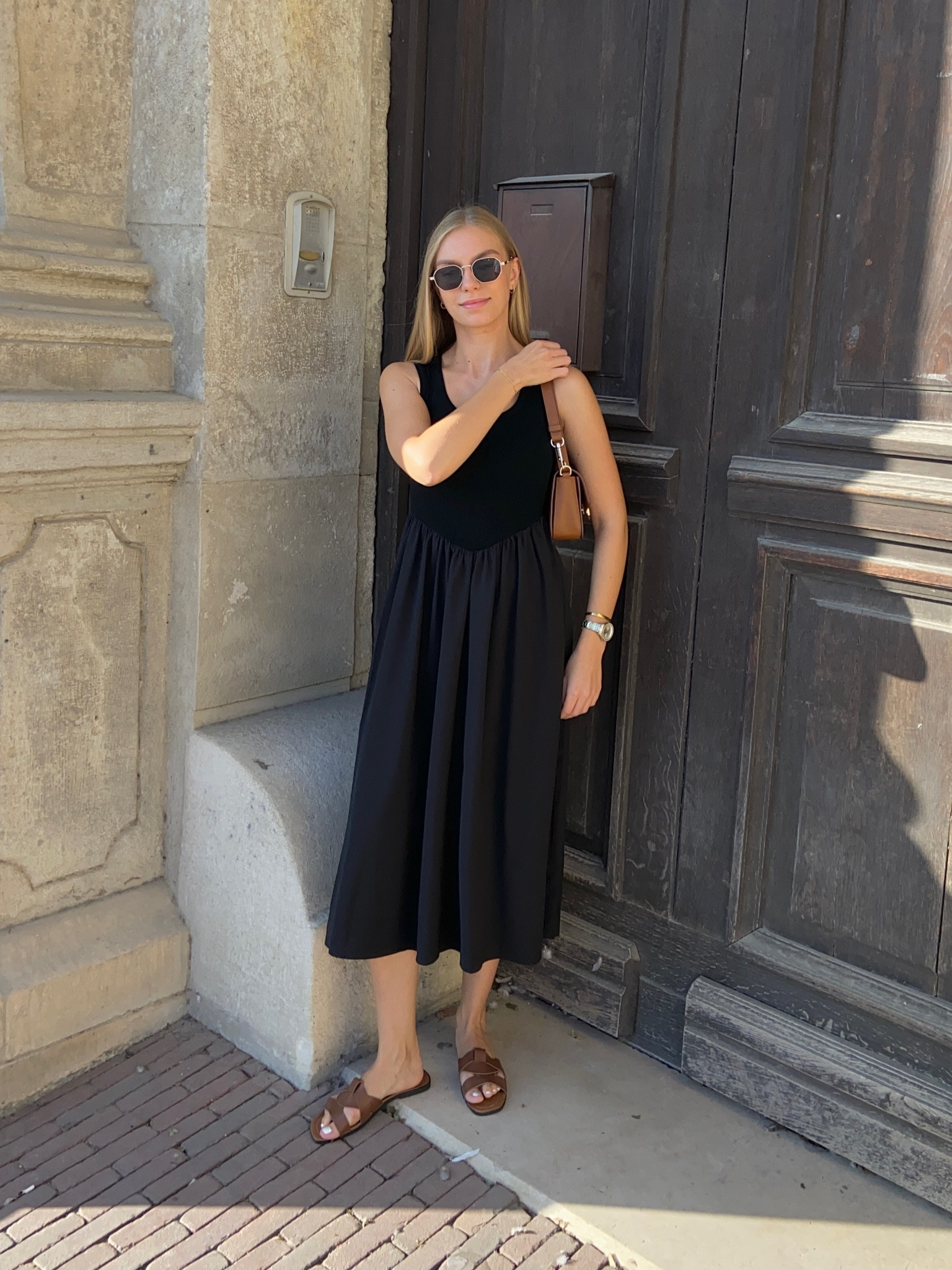 Black knit spliced midi dress 🫶🏼

#LTKstyletip #LTKworkwear #LTKeurope
