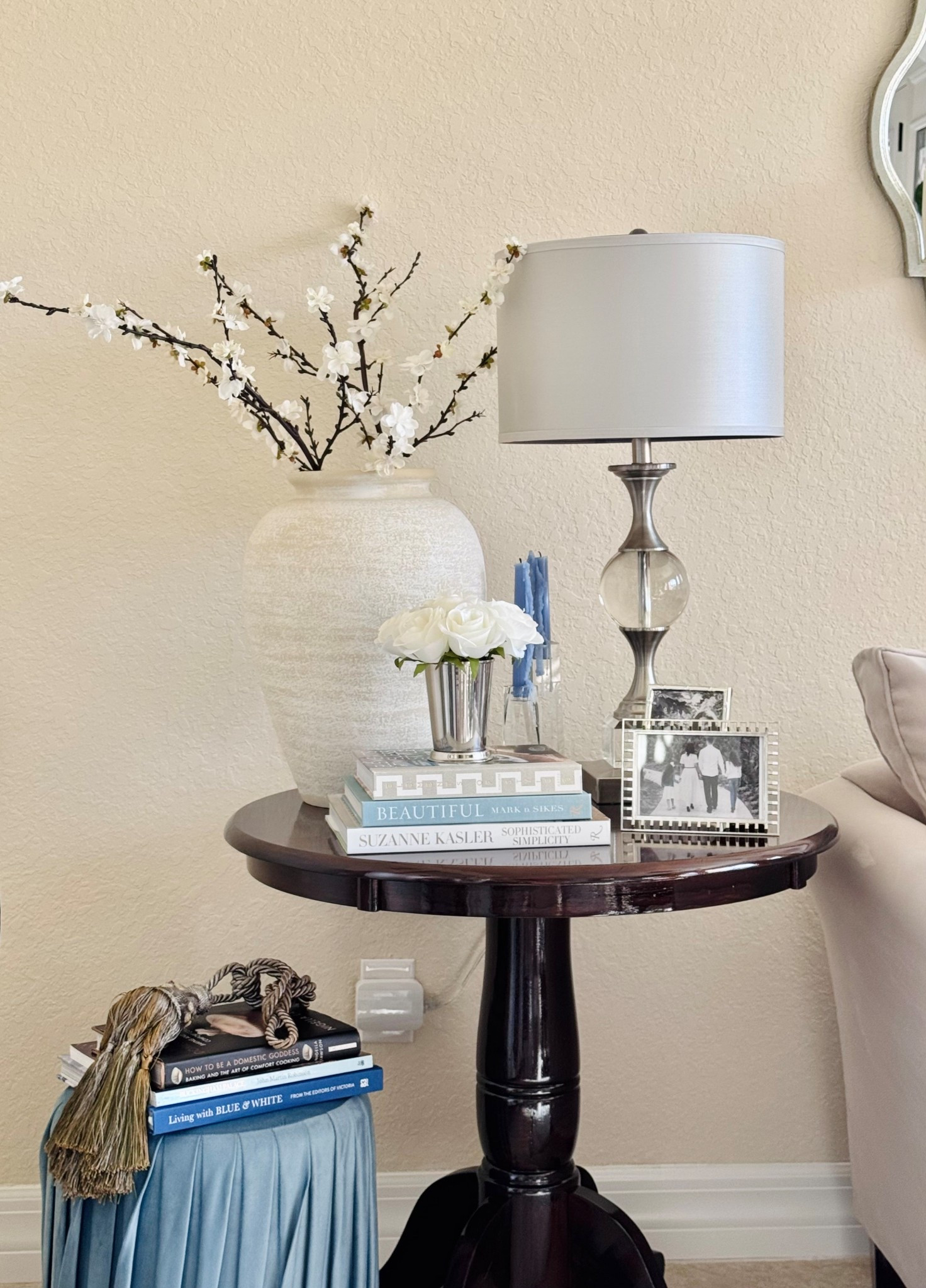 🩵🤍Spring Vignette! I love creating gorgeous vignettes throughout my home! 

Home Decor | Spring Decor | Faux Florals | Coffee Table Books | Large Vase | Blue & White Decor | Neutral Decor | Transitional Decor | Modern Coastal Decorr

#LTKSeasonal #LTKHome