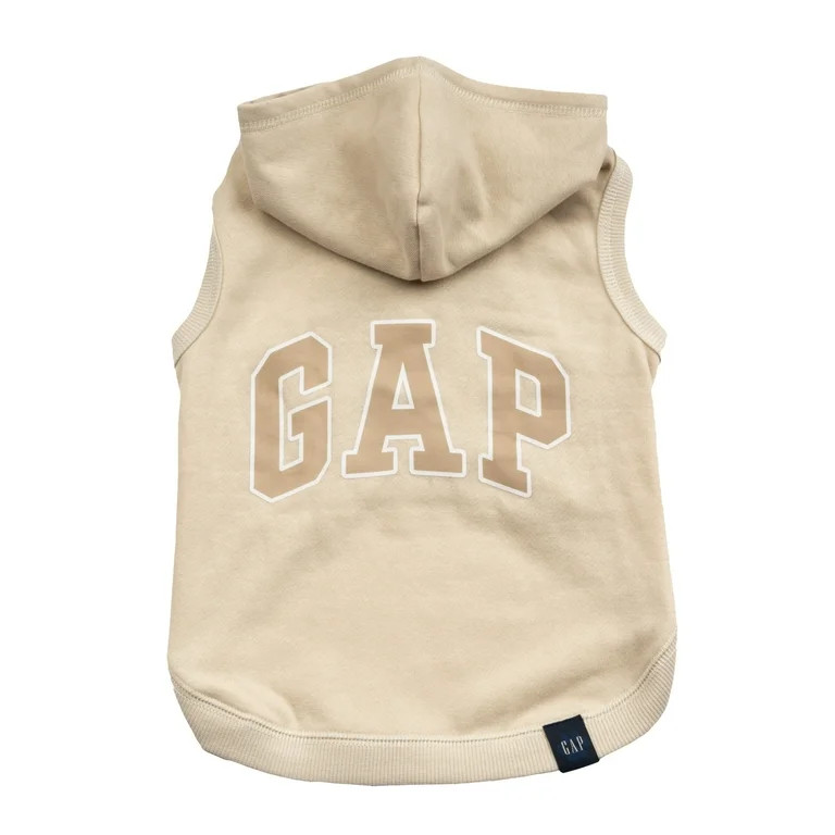Gap Pet, Dog and Cat Clothes, Classic Logo Gap Dog Hoodie, Tan | Walmart (US)