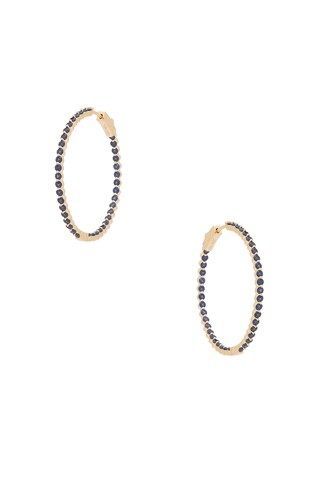 Small Blue & Gold Hoops | Revolve Clothing (Global)