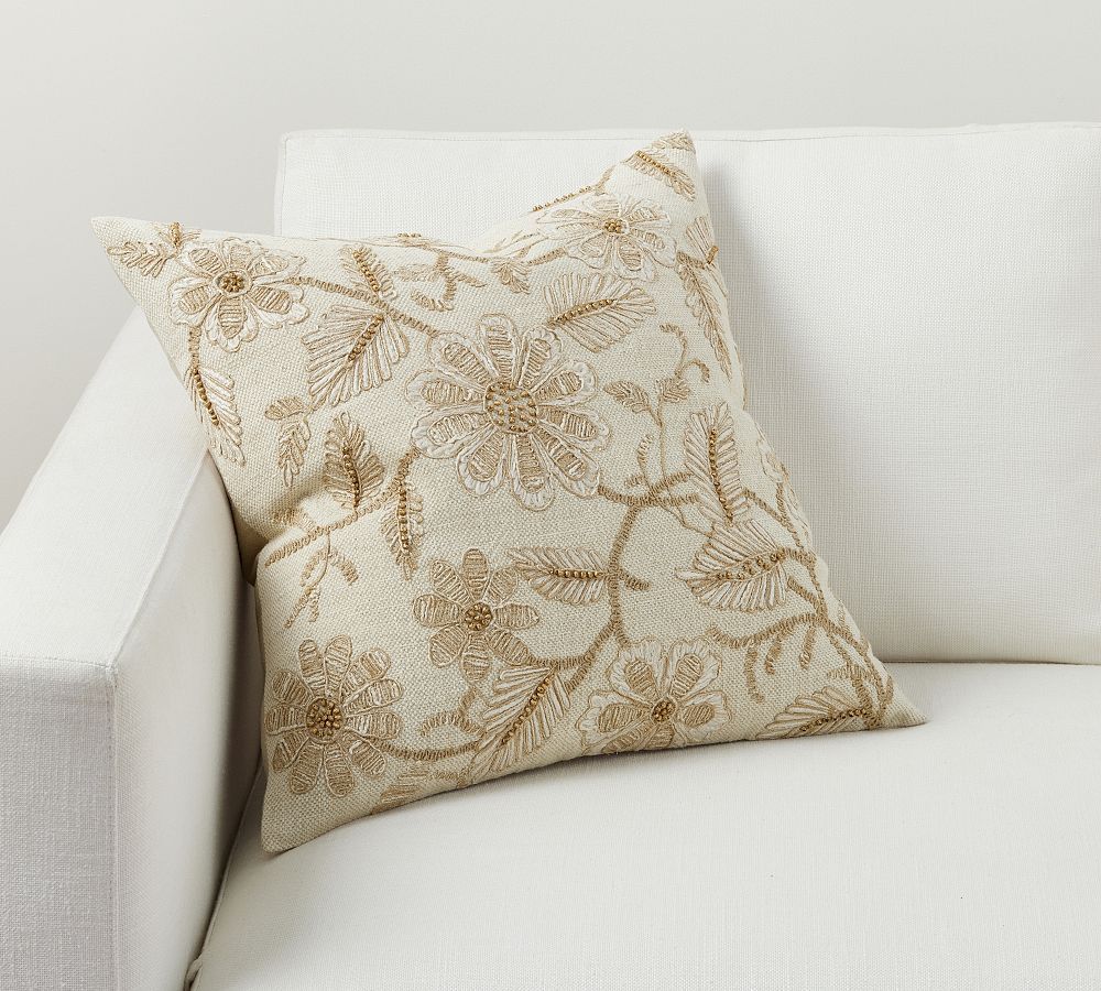 Corin Embroidered Pillow | Pottery Barn (US)