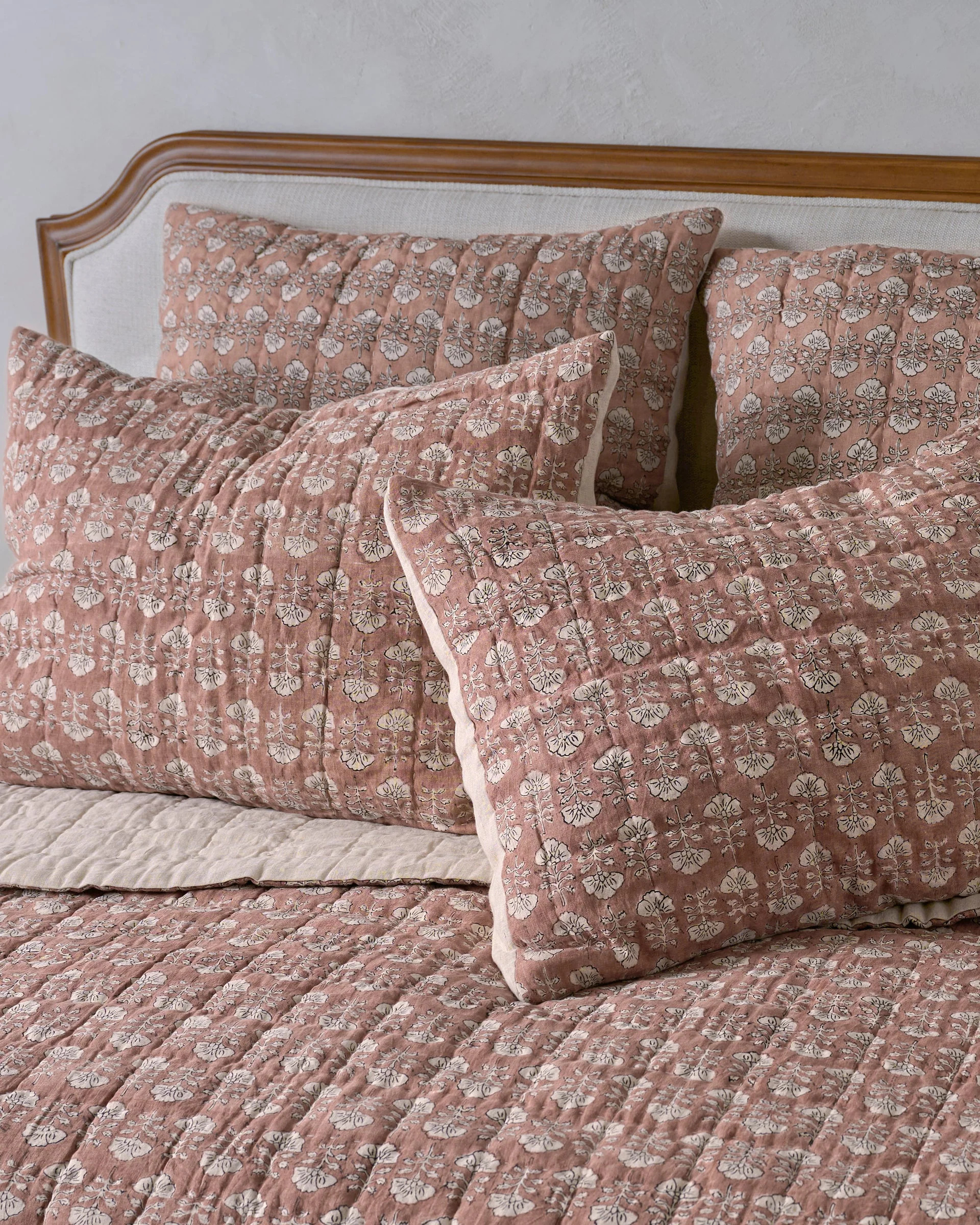 Flora Block Print Pillow Sham - Desert Clay | Magnolia