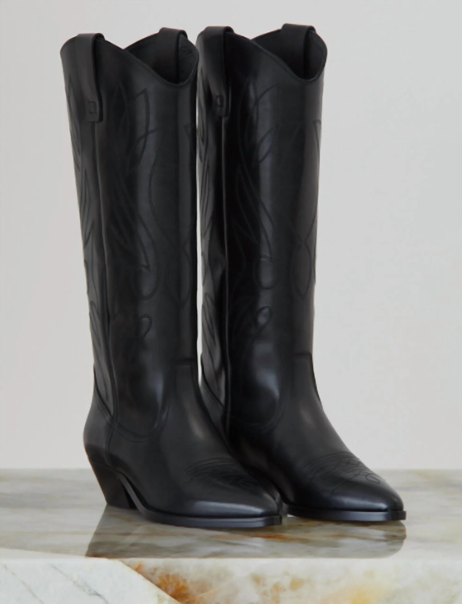 Cowboy Boots In Black | Shop Simon