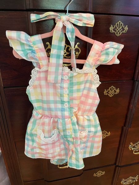 Pastel gingham baby sun suit, baby girl clothes, preppy baby, baby girl summer outfits,

#LTKBaby #LTKFindsUnder100 #LTKFindsUnder50