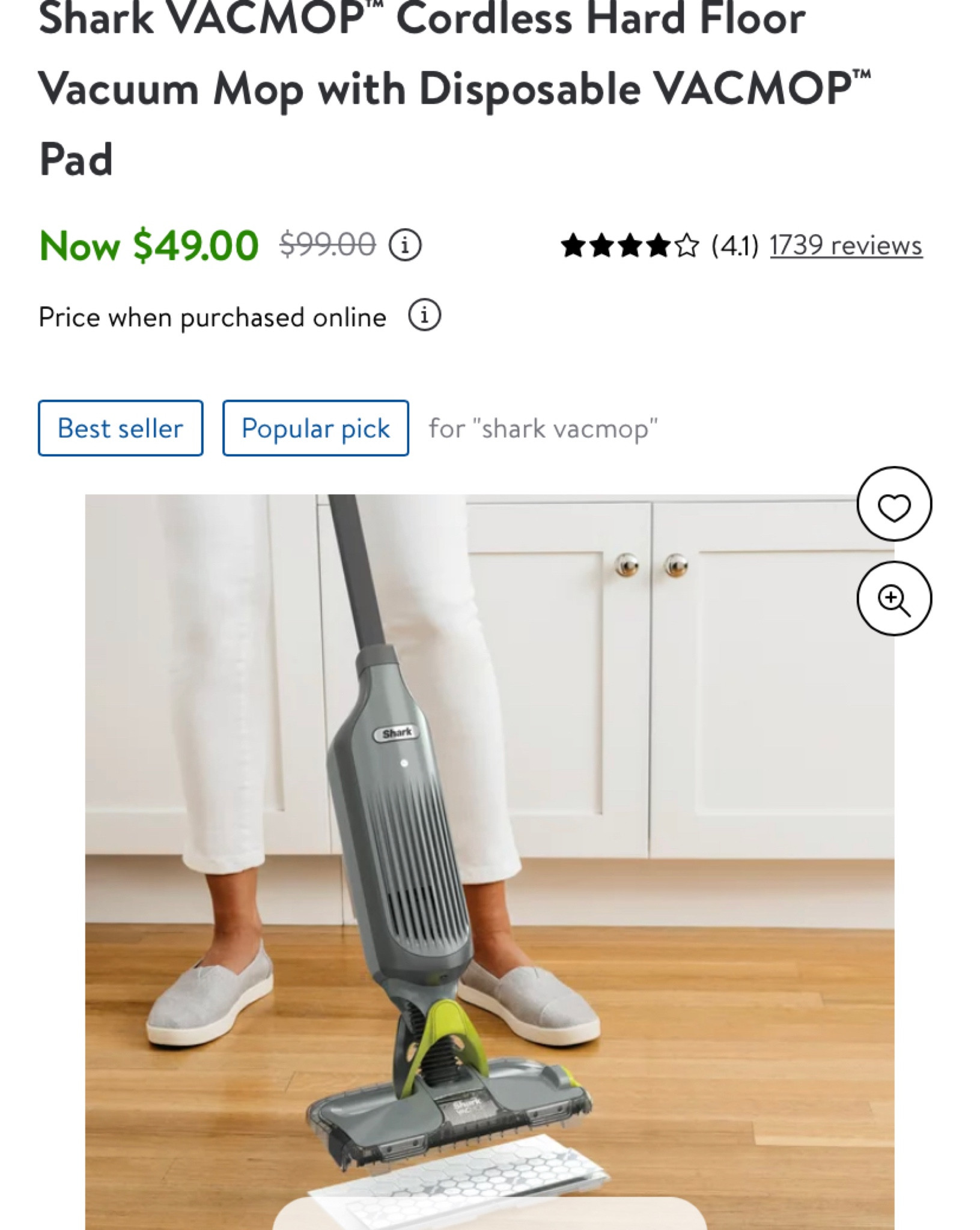 Shark VACMOP™ Cordless Hard Floor … curated on LTK