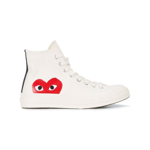 Comme Des GarÃ§ons Play Comme des Garcons Play x Converse Chuck Taylor sneakers - White | Farfetch EU