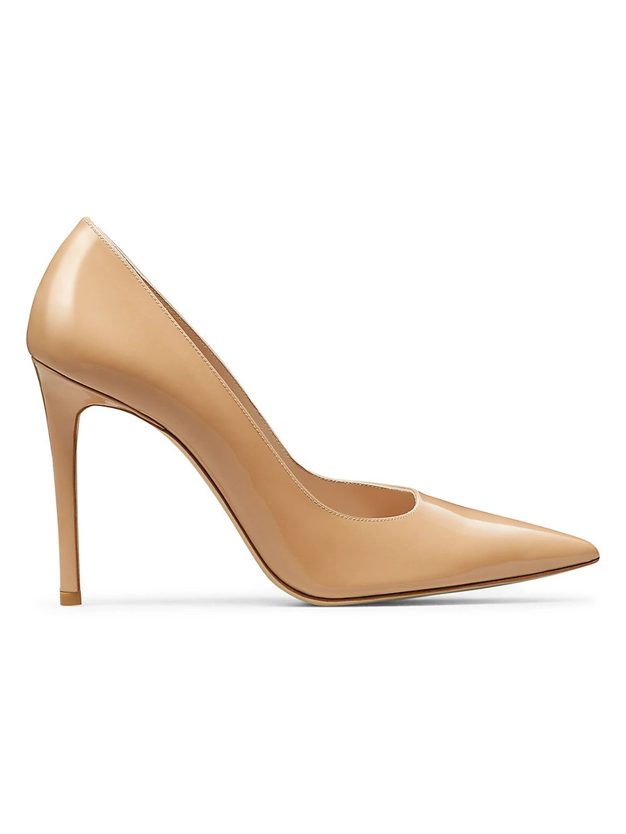 Women's Power 100MM Patent Leather Pumps - Adobe - Size 9.5 | Saks Fifth Avenue