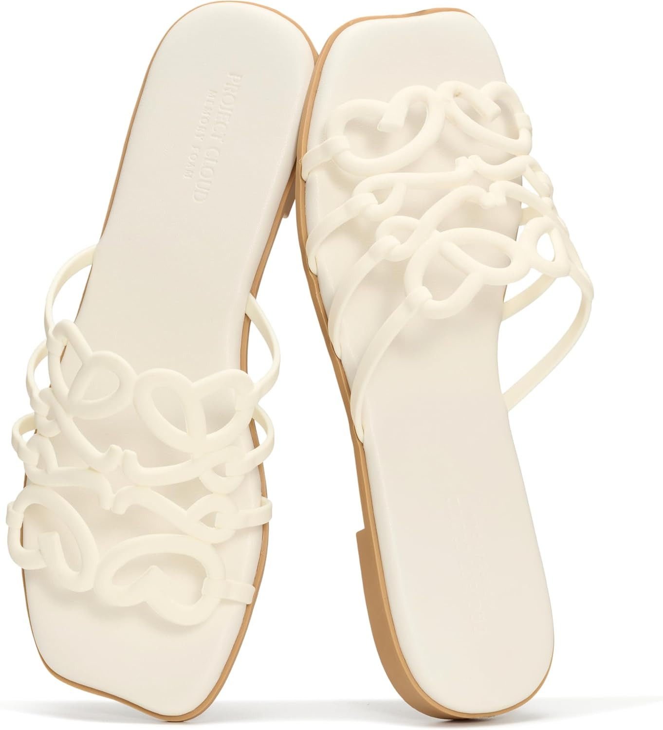 Project Cloud Womens Flat Sandals, Non Slip Dressy Sandals for Women (Lisa) | Womens Dress Sandals Memory Foam Cushioning Comfortable Lightweight Casual Footwear Summer Vacation Travel Everyday Outdoors | Amazon (US)