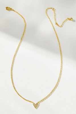 Uncommon James Full Pavé Heart Necklace | Anthropologie (US)