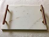 Decorative Marble Tray Board with Brass Handles | Amazon (US)