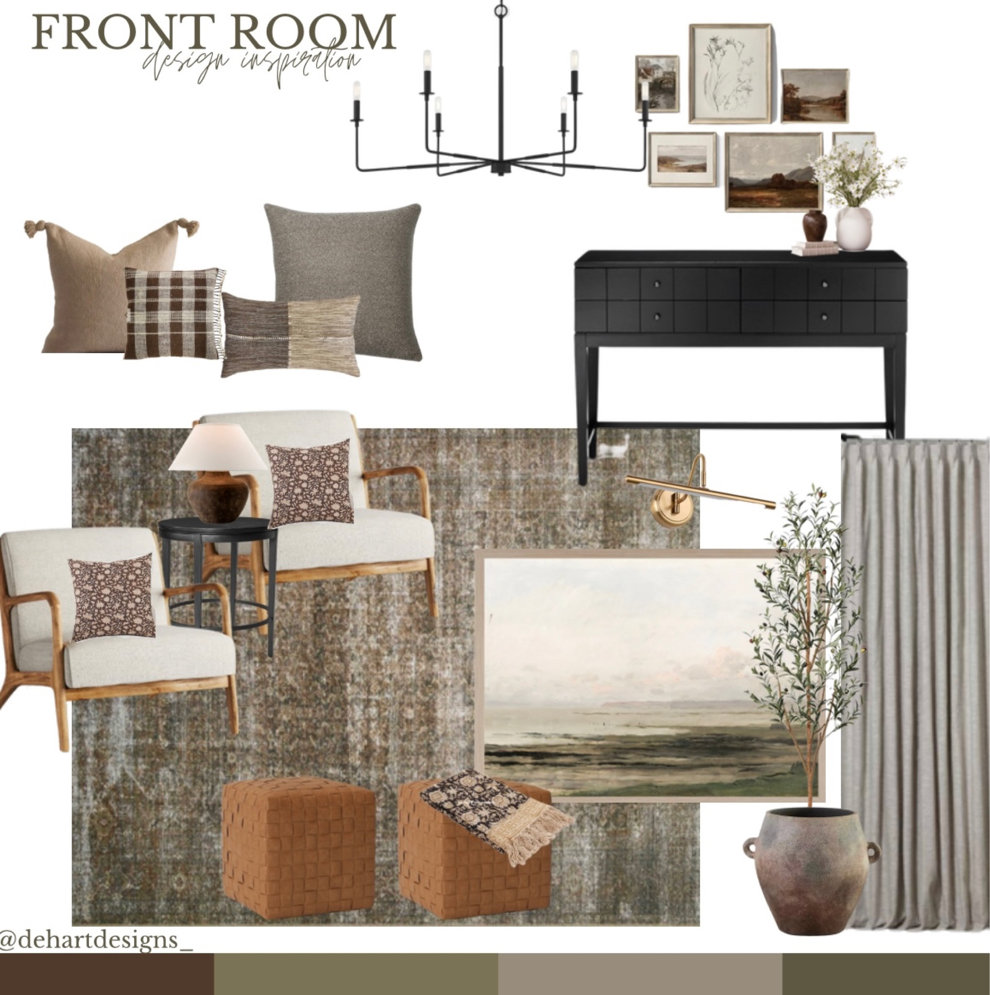 Front room design inspiration, design inspo, living room design, earthy tone room, earth tone family room, family room

#LTKhome