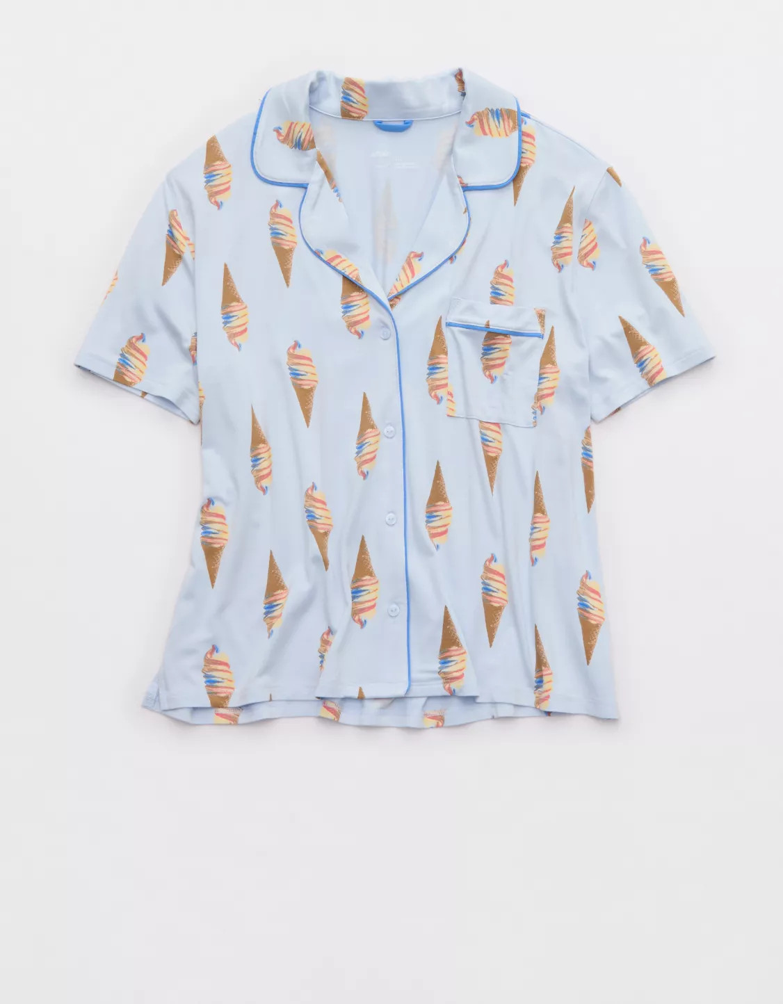 Aerie Real Soft® Short Sleeve Pajama Shirt | Aerie