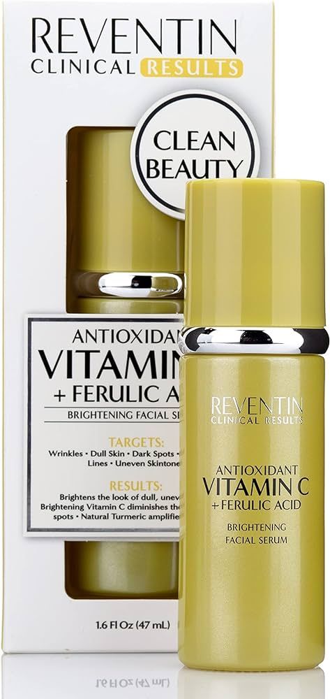 Reventin Vitamin C Face Serum W/Ferulic Acid + Turmeric | Vitamin E + C Skin Care Beauty Serum Fo... | Amazon (US)