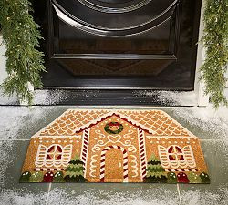 Gingerbread House Light Up Doormat | Pottery Barn (US)
