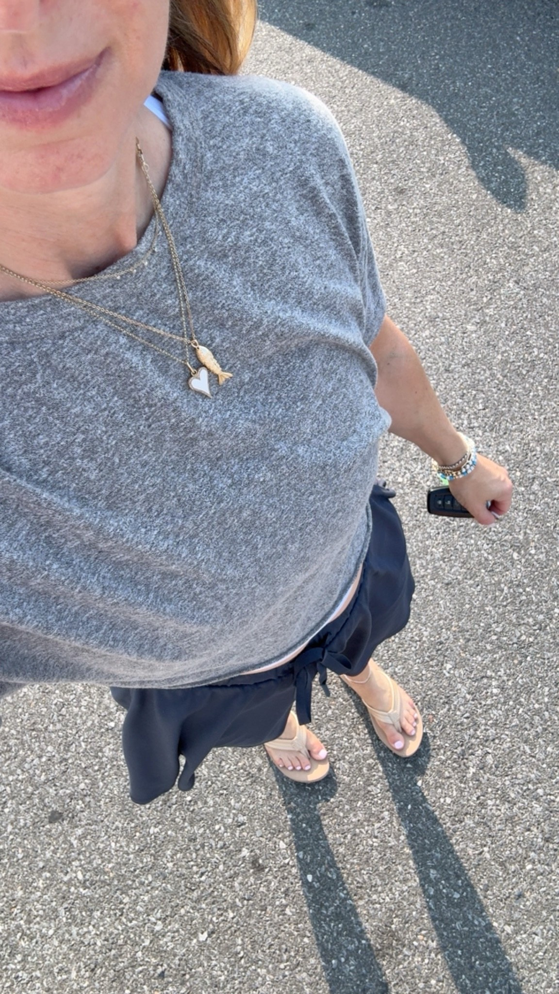 Morning coffee run 7/20 
Cropped tee, white tank under, comfy skirt

#LTKootd #LTKOver40