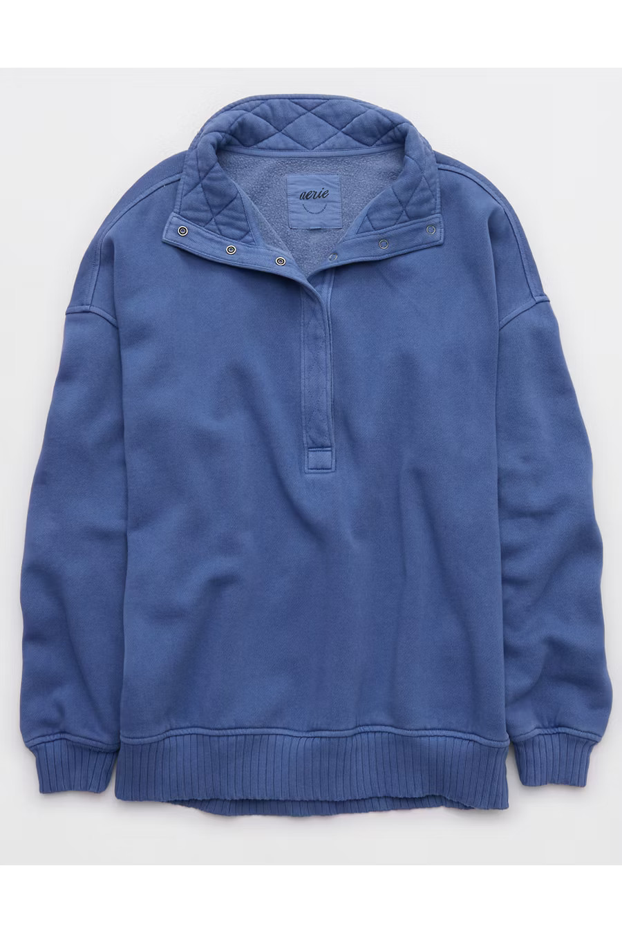 Aerie Oh Snap! Sweatshirt Women's Marbled Blue S | Aerie