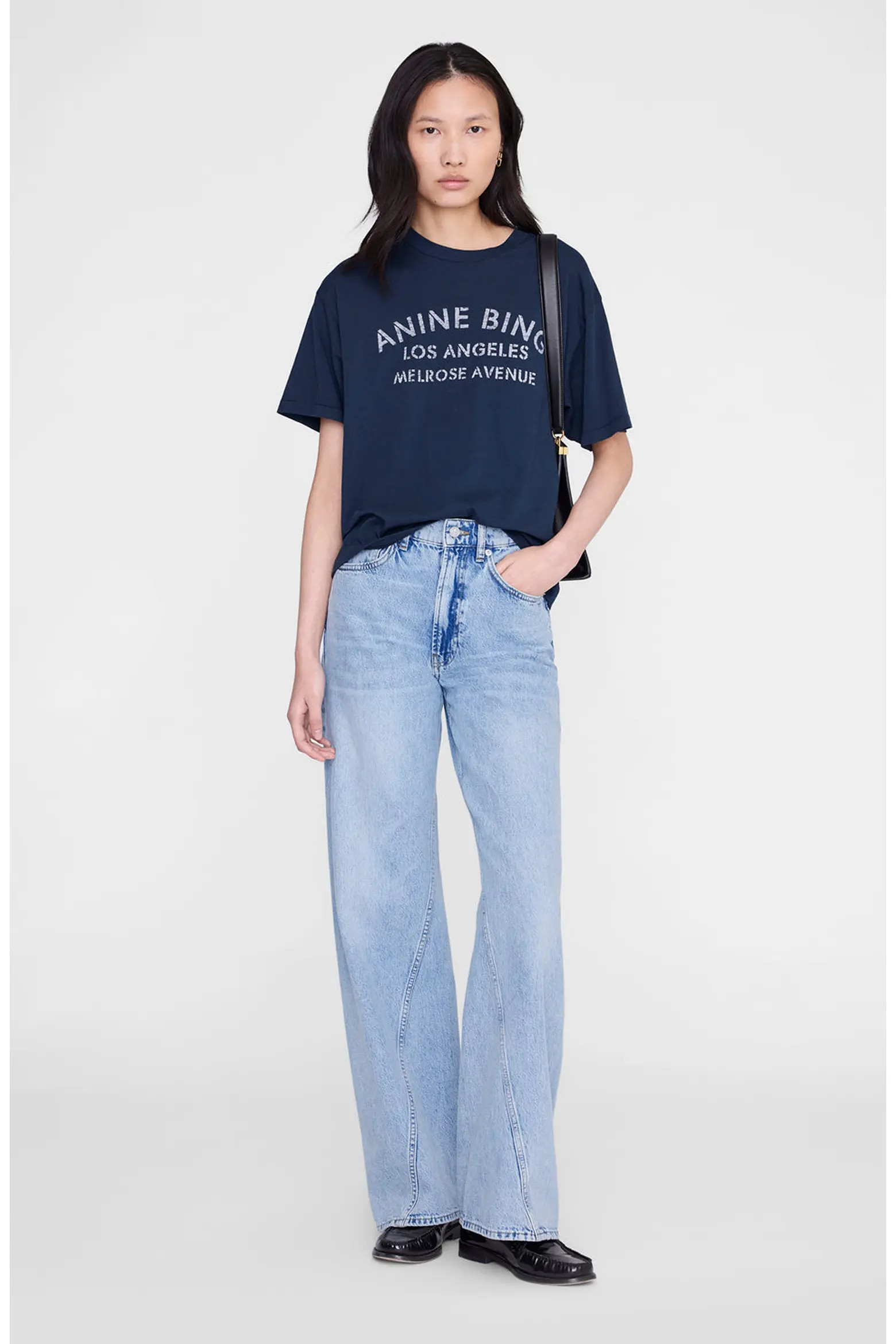 ANINE BING Cade Melrose Stencil Tee (Women) | Nordstrom | Nordstrom