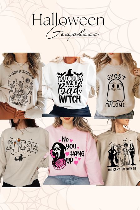 Halloween Graphics / Hocus Pocus graphic sweatshirts / soooky szn / fall graphics / you can’t sit with us / pink sweatshirt / Nike Halloween sweatshirt / ghost Malone / Etsy finds 

#LTKSeasonal #LTKstyletip #LTKunder50
