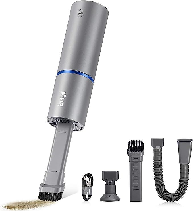 Brigii Mini Vacuum, Air Duster and Hand Pump 3 in 1, Small Cordless Handheld Vacuum, USB Recharge... | Amazon (US)