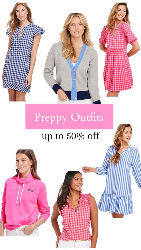 Preppy outfits for her on sale.  Save up to 50% off.  From dresses to sweaters.  

#LTKstyletip #LTKFind #LTKsalealert